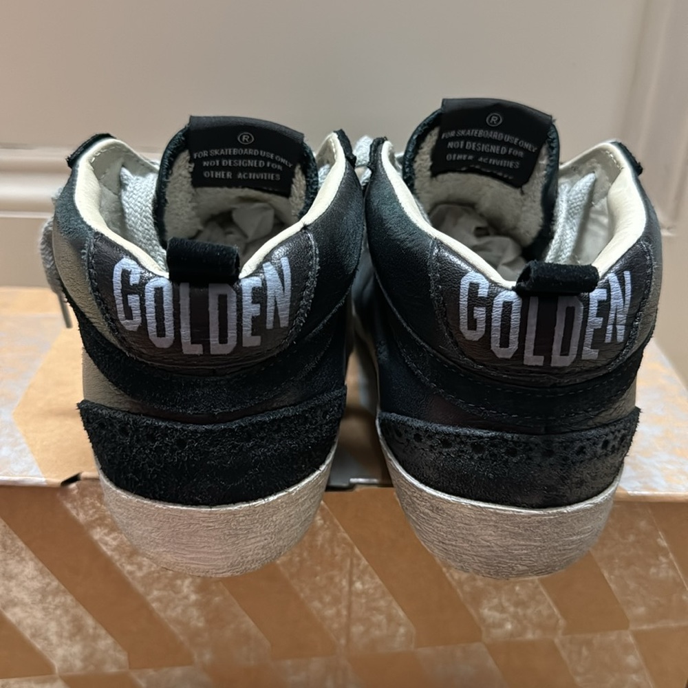 Golden Goose Mid Star 🦄 Black/White 36 🖤 - Picture 7 of 12